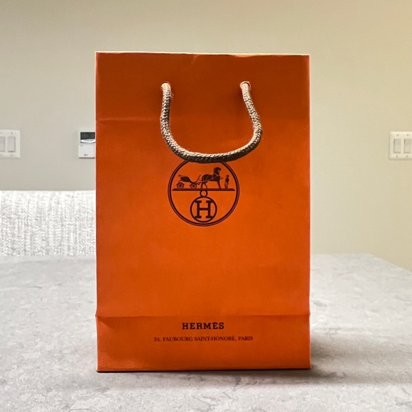 HERMES NEW SHOPPING GIFT BAG SMALL - Picture 1 of 5